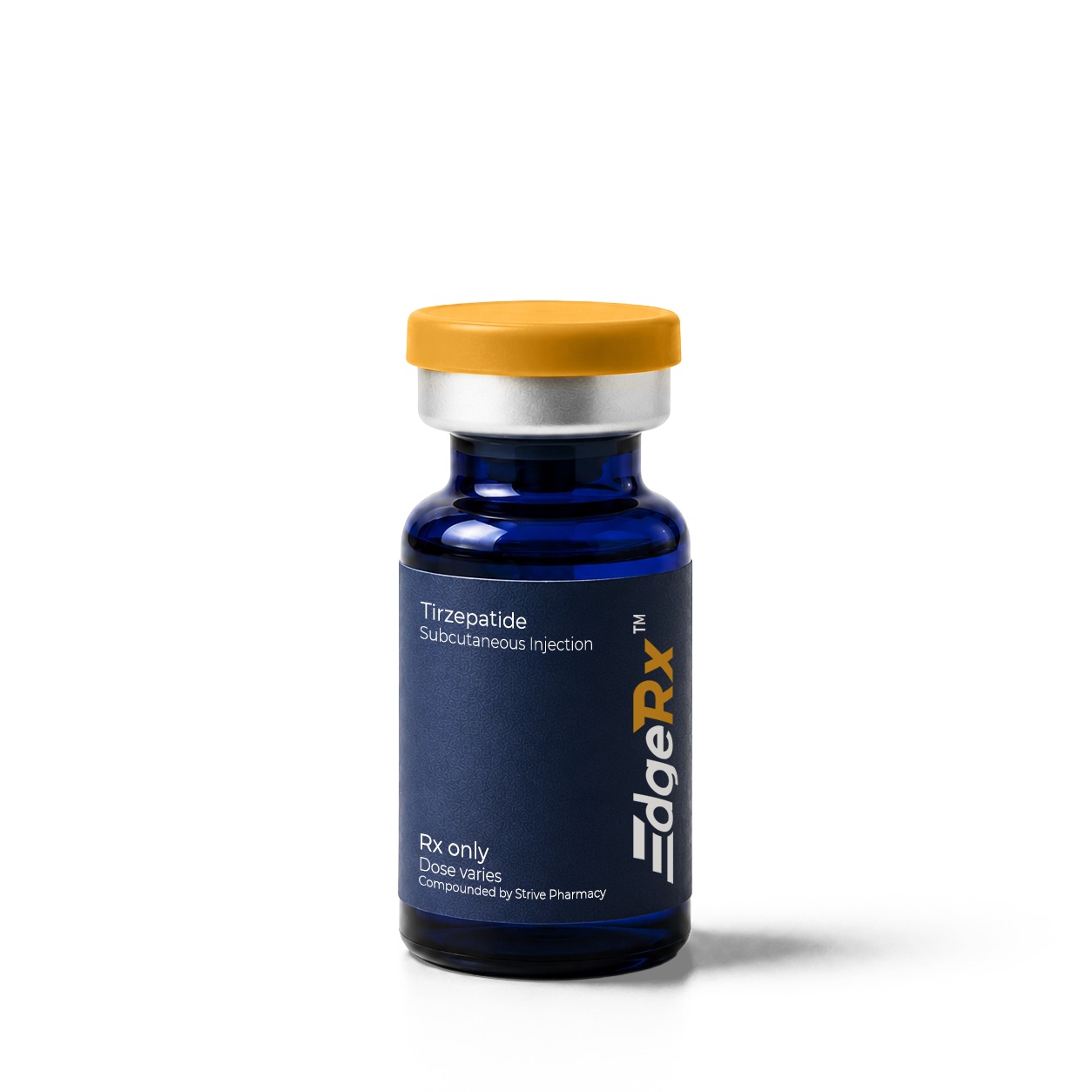 Tirzepatide Injection — EdgeRx-branded pharmaceutical injection vial packaging